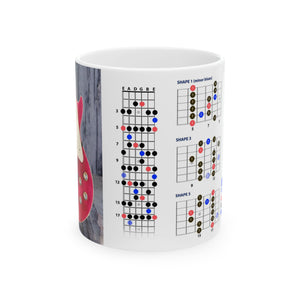 Guitar Mug with Blues Scale