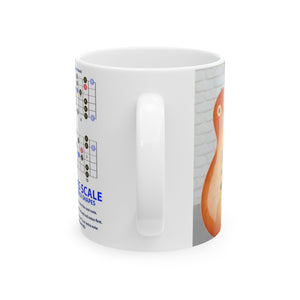 Copy of Guitar Mug with Blues Scale