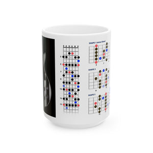 Guitar Mug with Blues Scale