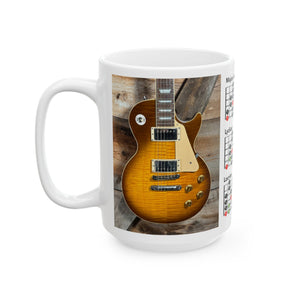 Guitar Mug with Mode Scales