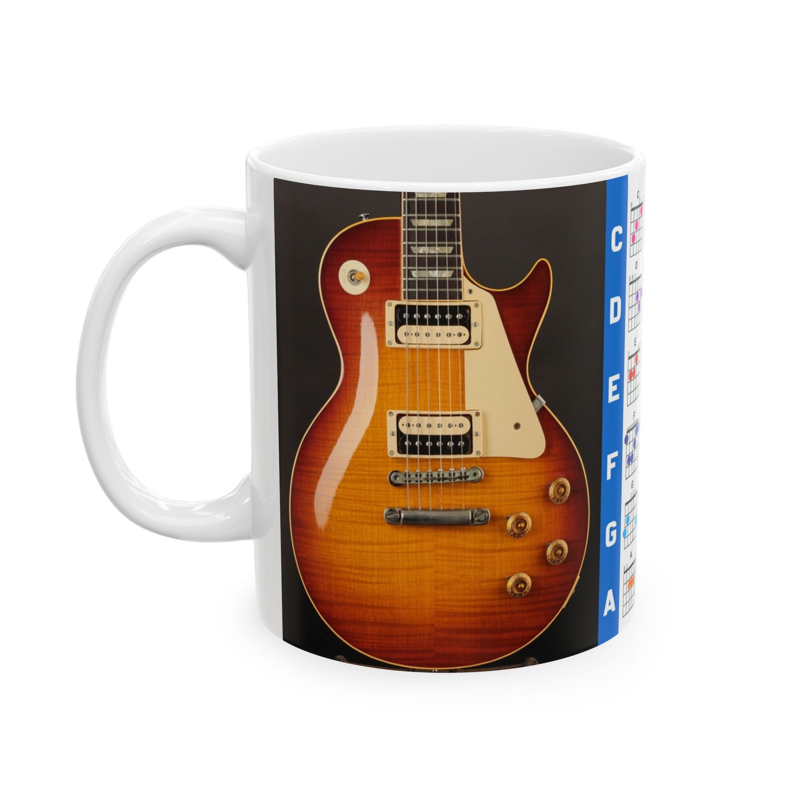 Guitar Mug with Chords