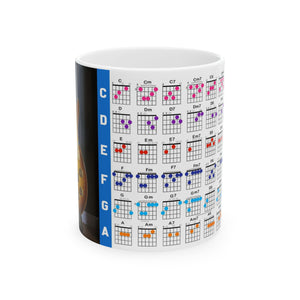 Guitar Mug with Chords