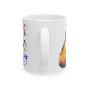 Guitar Mug with Blues Scale