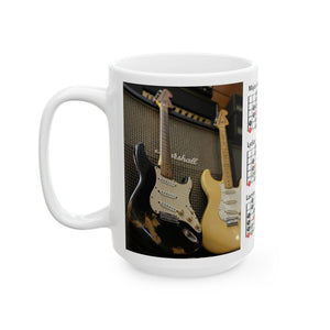 Guitar Mug with Mode Scales
