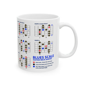Guitar Mug with Blues Scale