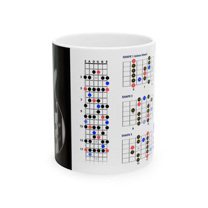 Guitar Mug with Blues Scale