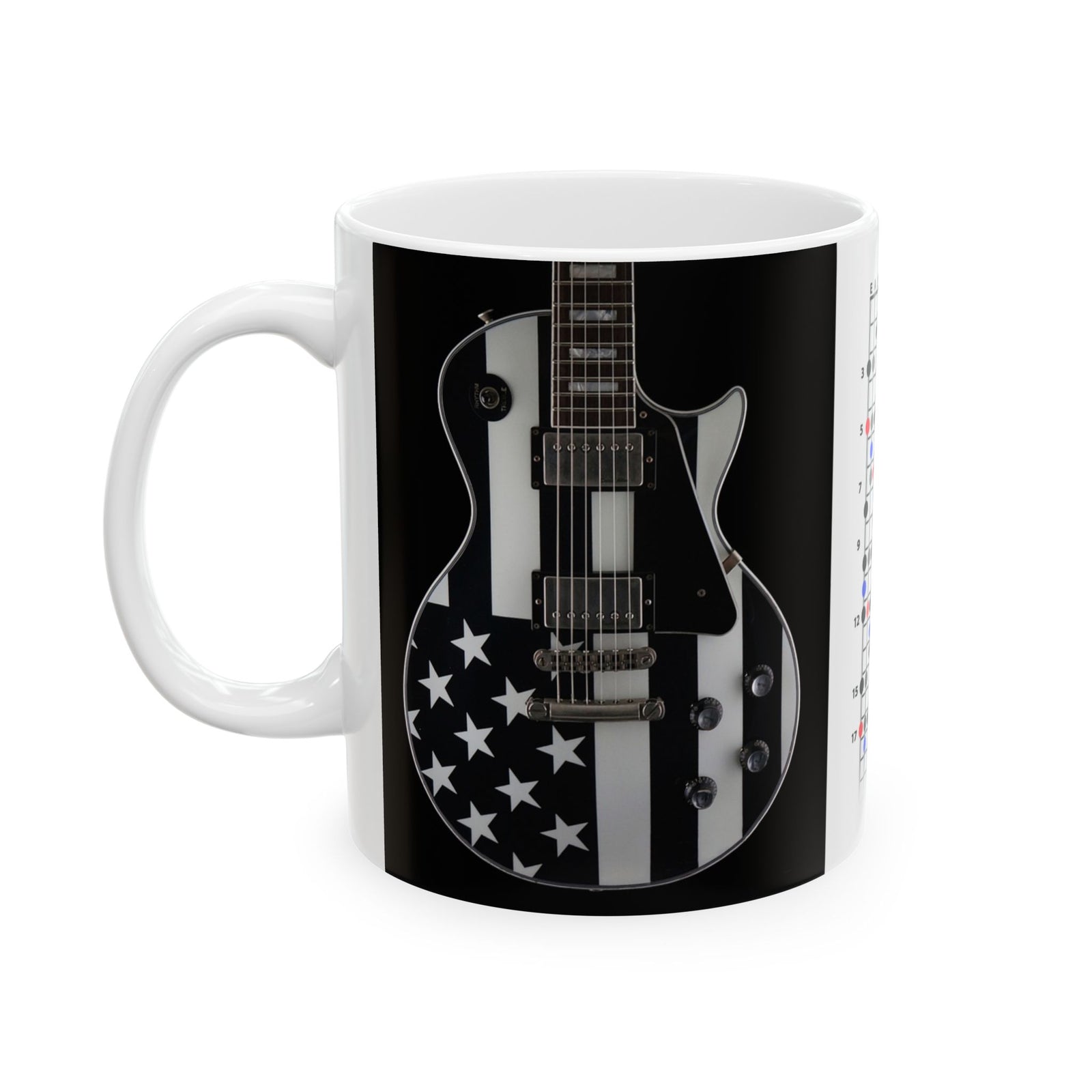 Guitar Mug with Blues Scale