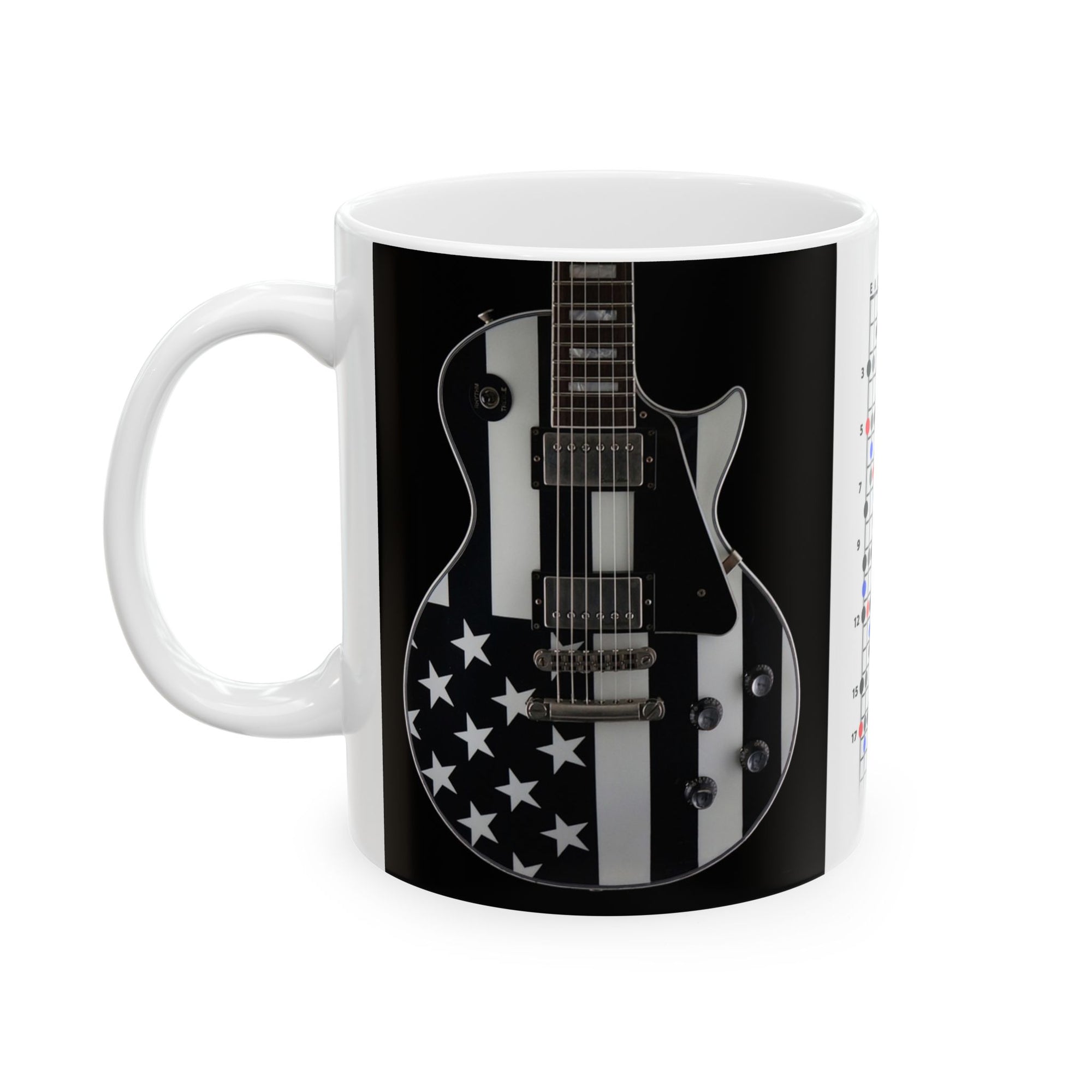 Guitar Mug with Blues Scale