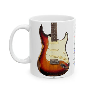 Guitar Mug with Blues Scale