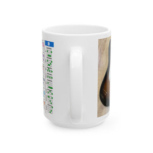 Guitar Mug with Chords