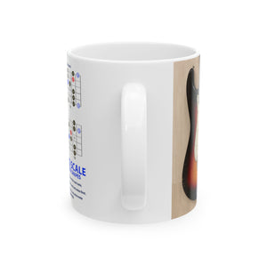 Guitar Mug with Blues Scale