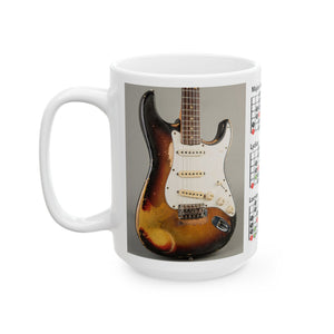 Guitar Mug with Mode Scales