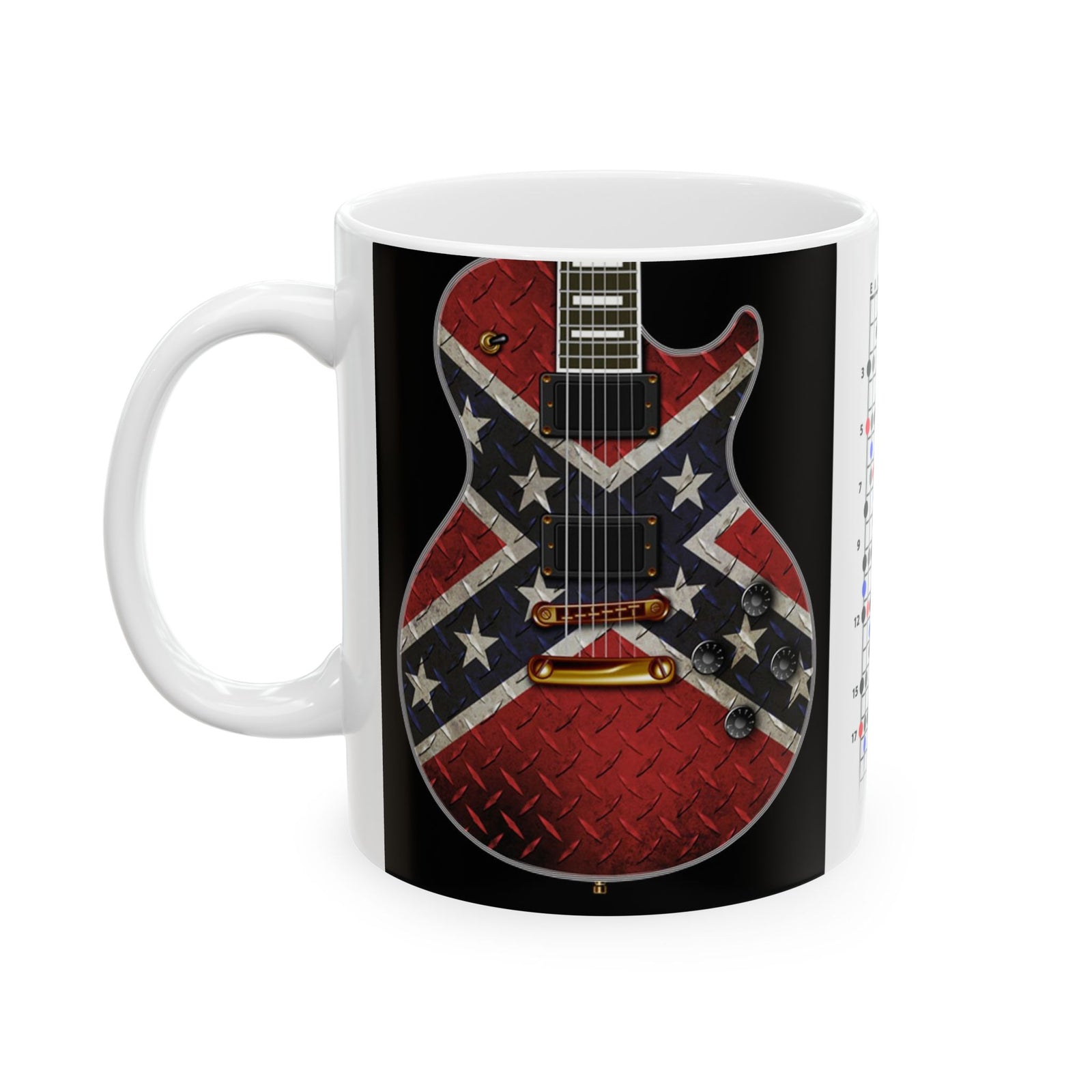 Guitar Mug with Blues Scale