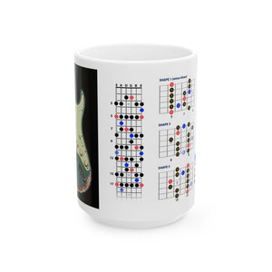 Guitar Mug with Blues Scale