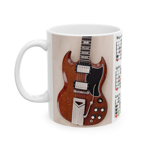 Guitar Mug with Mode Scales
