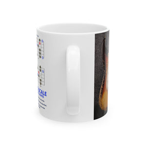 Guitar Mug with Blues Scale