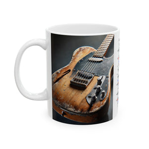 Guitar Mug with Blues Scale