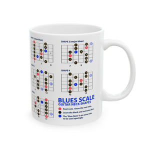 Guitar Mug with Blues Scale