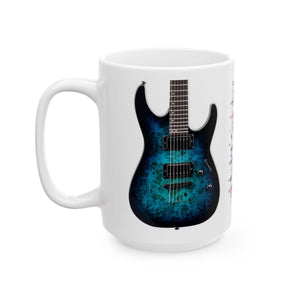 Guitar Mug with Blues Scale