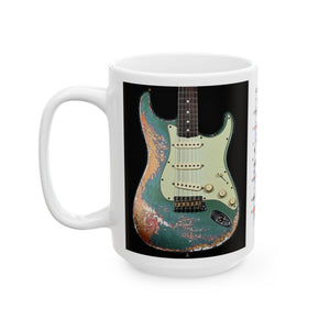 Guitar Mug with Blues Scale