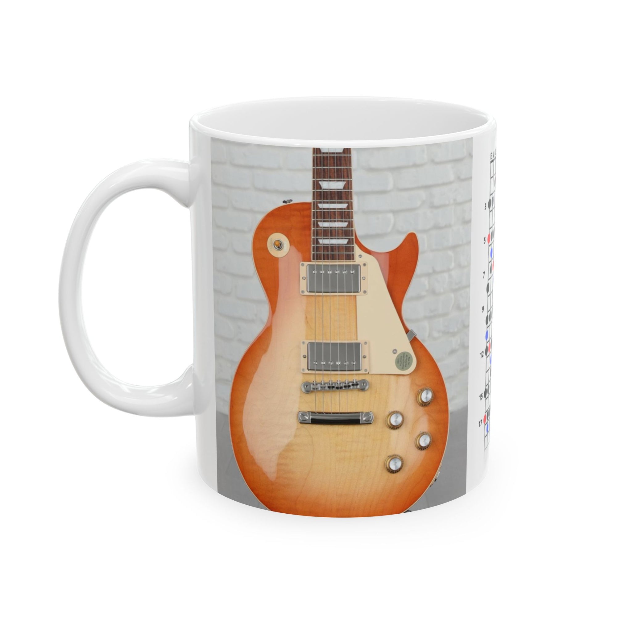 Copy of Guitar Mug with Blues Scale