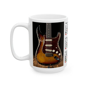 Guitar Mug with Mode Scales