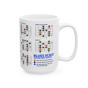 Guitar Mug with Blues Scale