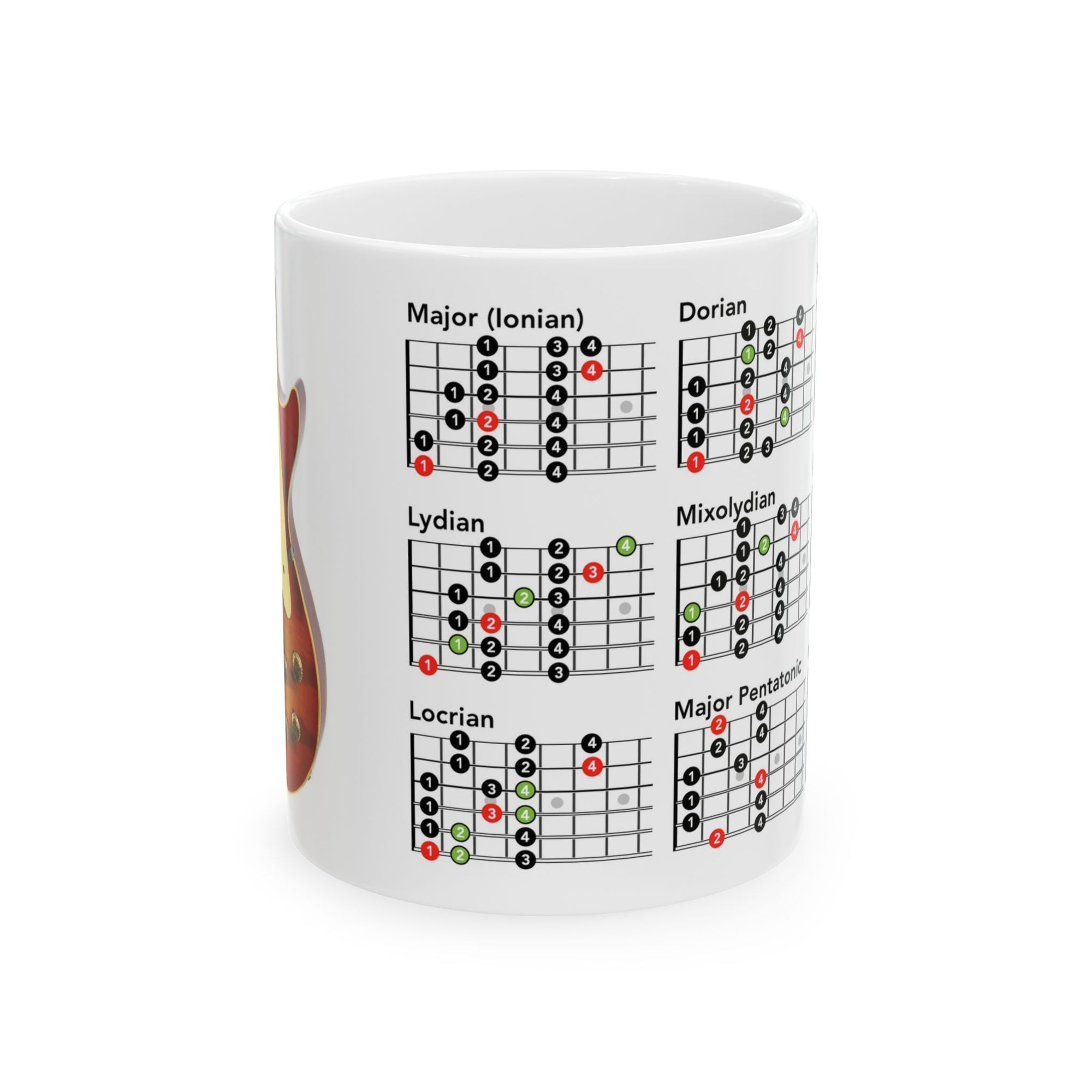 Musical Chord Ceramic Mug - Perfect for Guitar Lovers, 11oz & 15oz