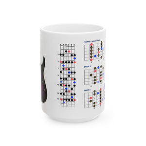 Guitar Mug with Blues Scale