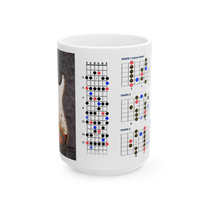 Guitar Mug with Blues Scale