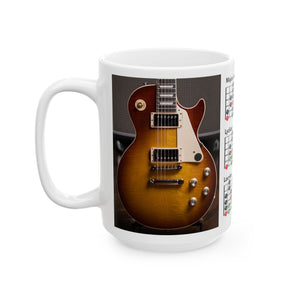 Guitar Mug with Mode Scales