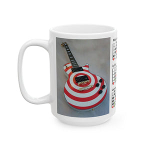 Guitar Mug with Mode Scales