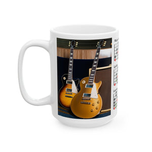 Guitar Mug with Mode Scales