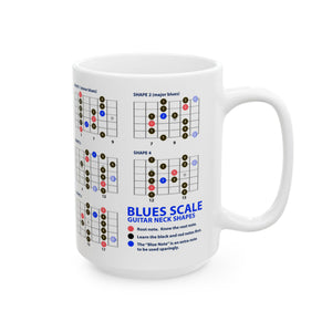 Guitar Mug with Blues Scale
