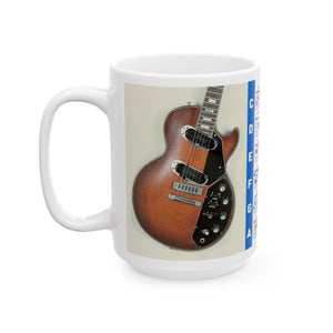 Guitar Mug with Chords