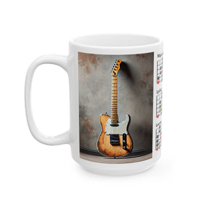 Guitar Mug with Mode Scales