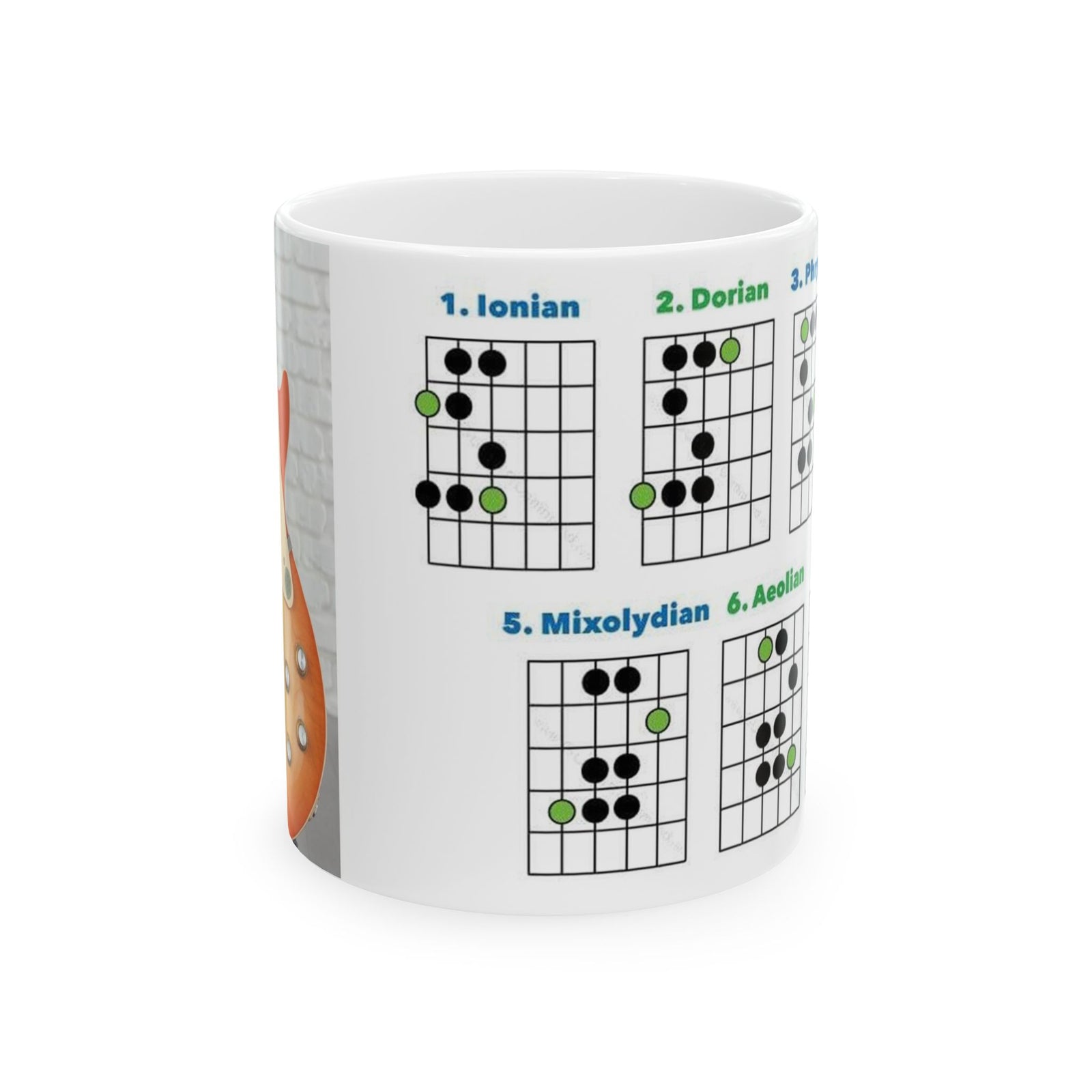 Copy of Guitar Modes Ceramic Mug 11oz
