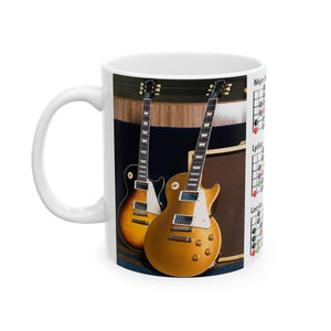 Guitar Mug with Mode Scales