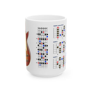 Guitar Mug with Blues Scale