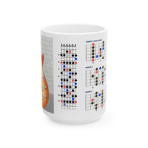 Copy of Guitar Mug with Blues Scale