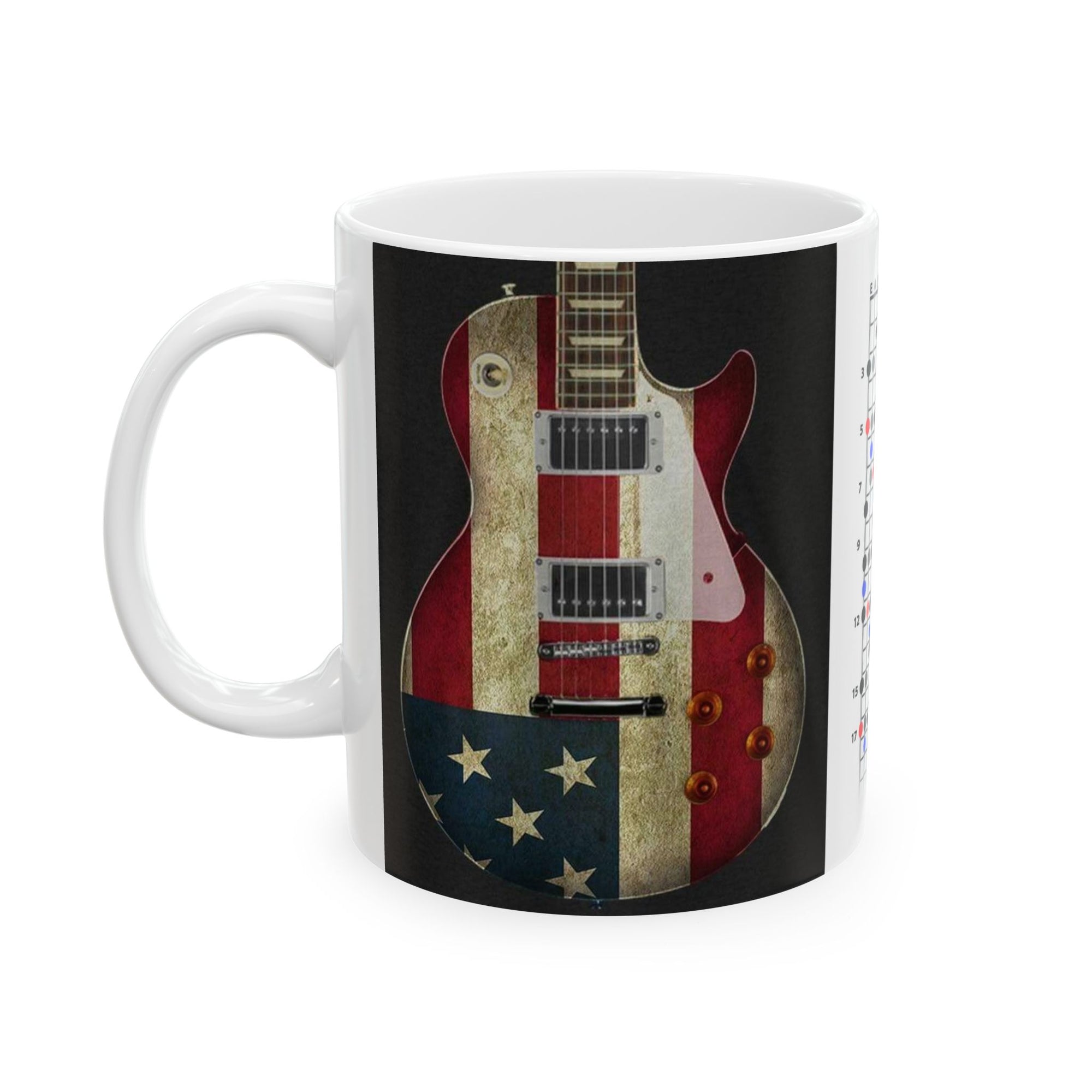 Guitar Mug with Blues Scale