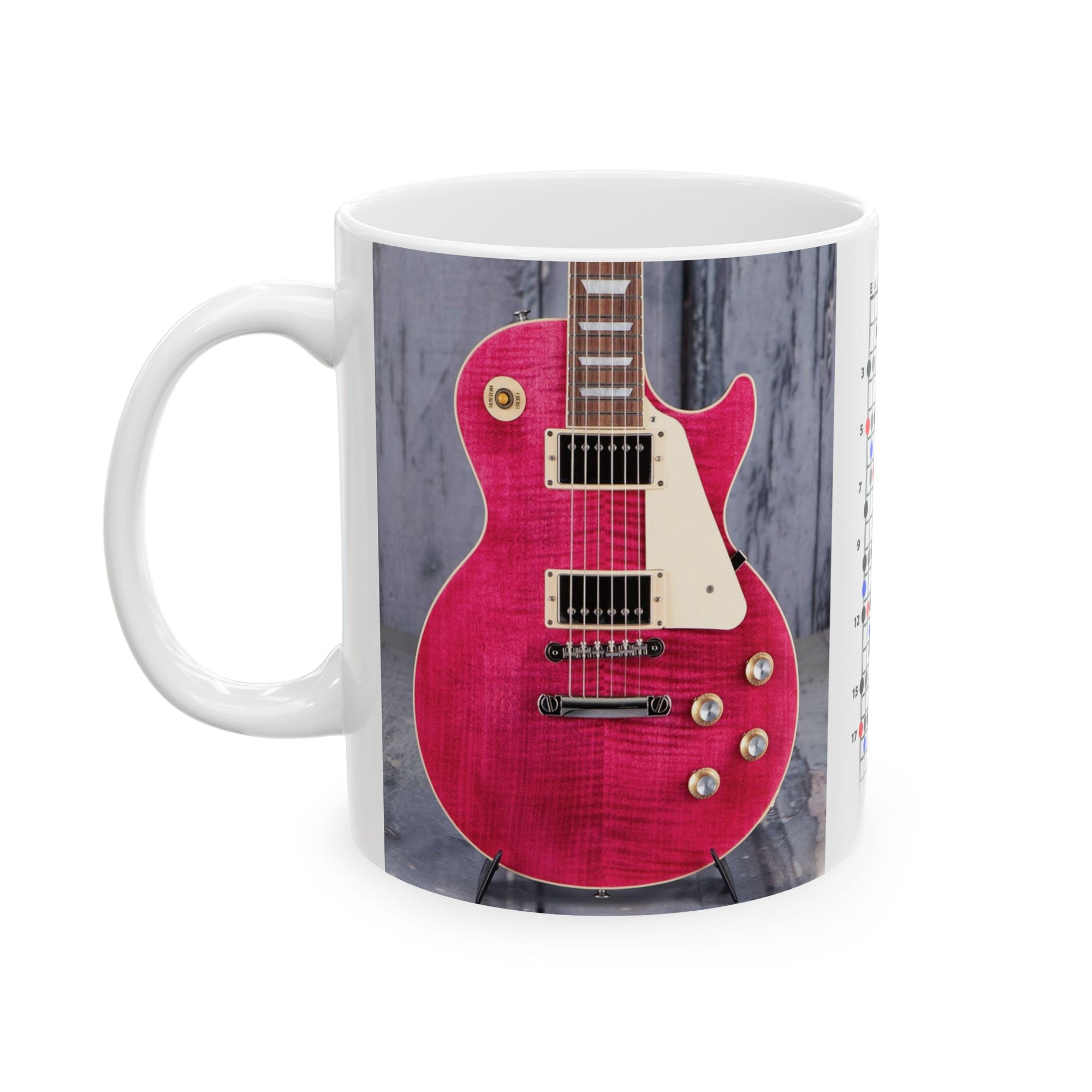 Guitar Mug with Blues Scale