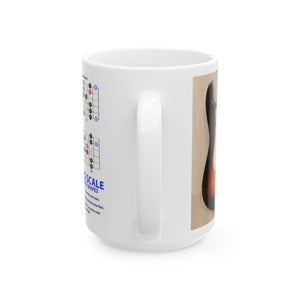 Guitar Mug with Blues Scale