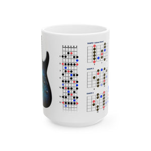 Guitar Mug with Blues Scale