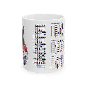 Guitar Mug with Blues Scale