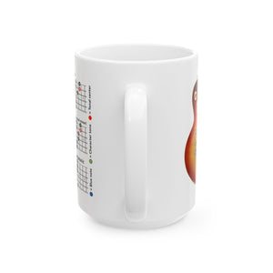 Musical Chord Ceramic Mug - Perfect for Guitar Lovers, 11oz & 15oz