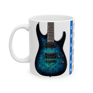 Guitar Mug with Chords