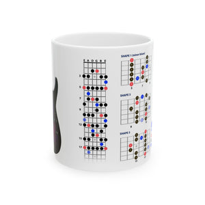 Guitar Mug with Blues Scale