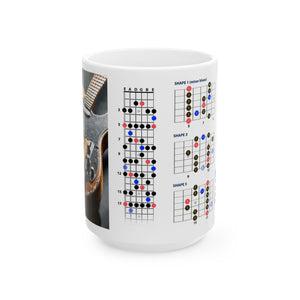 Guitar Mug with Blues Scale