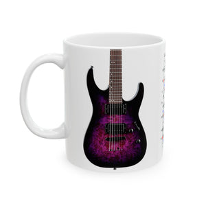 Guitar Mug with Blues Scale